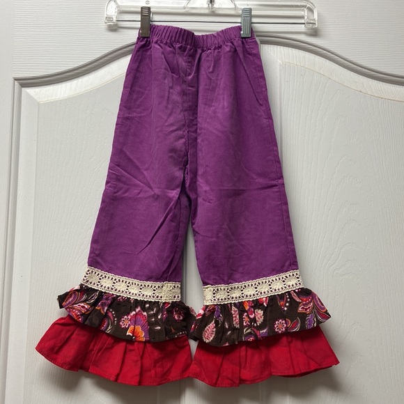 Toddler girls ruffle pants with long sleeve shirt very cute size 4 new with tags - Picture 5 of 8